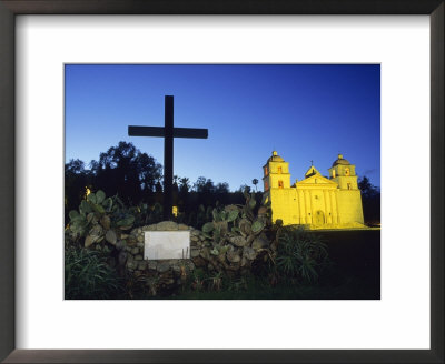 The Santa Barbara Mission At Sunset by Rich Reid Pricing Limited Edition Print image