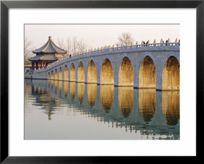 Seventeen Arch Bridge, Kunming Lake, Summer Palace, Beijing, China by Charles Bowman Pricing Limited Edition Print image