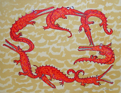 Danse Des Crocodiles by Lou Laurin-Lam Pricing Limited Edition Print image