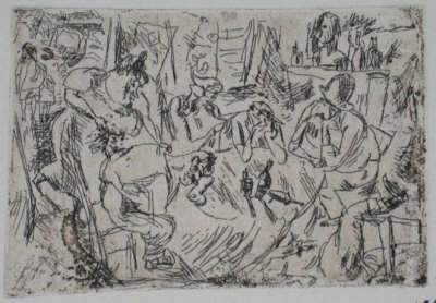 065 - La Famille Lambert Ou Le Bistrot by Jules Pascin Pricing Limited Edition Print image