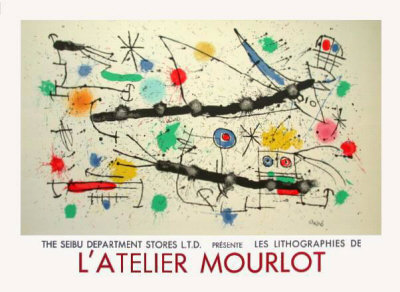 Expo 84 - L'atelier Mourlot by Joan Miro Pricing Limited Edition Print image