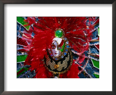 Costumed Person At Caribbean Day Parade In Brooklyn, New York City, Usa by Corey Wise Pricing Limited Edition Print image