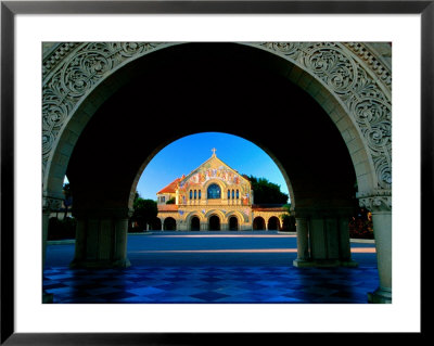 Memorial Church Framed By Arch, Stanford University, San Francisco, California by Eddie Brady Pricing Limited Edition Print image