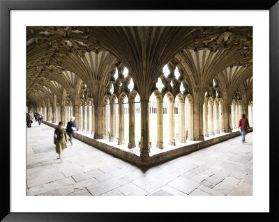Inside The Cloisters At Canterbury Cathedral by Orien Harvey Pricing Limited Edition Print image