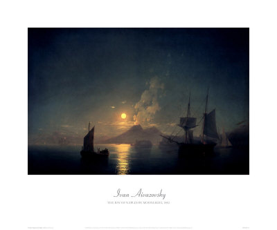 The Bay Of Naples By Moonlight, C.1842 by Ivan Aywasovsky Pricing Limited Edition Print image
