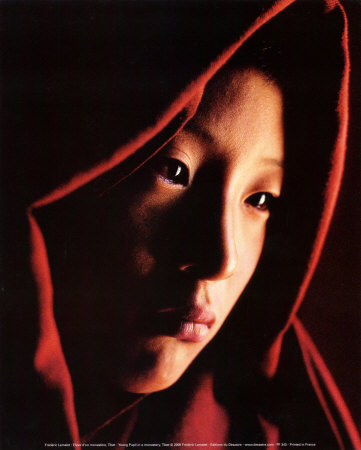 Young Pupil In A Monasterym Tibet by Frederic Lemalet Pricing Limited Edition Print image