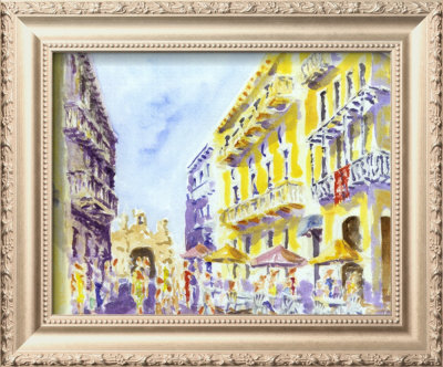 Street Scene, Puerto Rico by J. Presley Pricing Limited Edition Print image