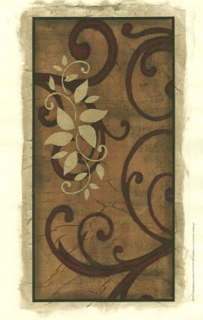 Embellished Scroll Panel Ii by Jennifer Goldberger Pricing Limited Edition Print image
