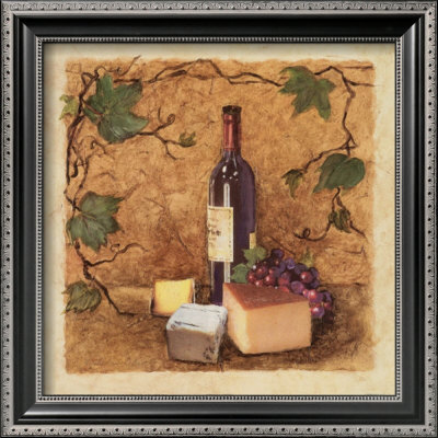 Merlot And Cheese by Charlene Winter Olson Pricing Limited Edition Print image