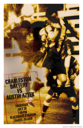 Charleston Battery Vs. Austin Aztex by Christopher Rice Pricing Limited Edition Print image