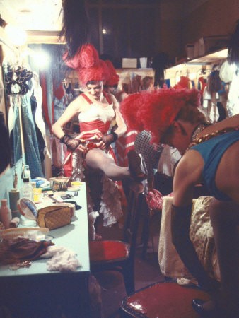 Can-Can Dancers Getting Into Costume Backstage At The Moulin Rouge by Loomis Dean Pricing Limited Edition Print image