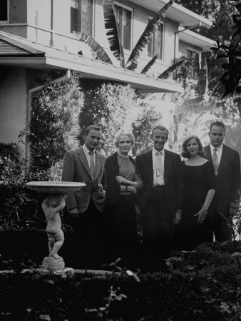 Singer Fred Astaire Standing With His Son Fred Jr., Daughter Ava And Step Son Peter Potter by Ralph Crane Pricing Limited Edition Print image