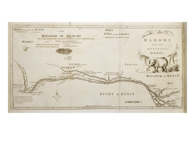 Dahomey And Its Environs, From 'The History Of Dahomey' By Archibald Dalzel, Engraved By Woodman by Robert Norris Pricing Limited Edition Print image