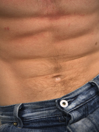 Close-Up Of Male Abs by Images Monsoon Pricing Limited Edition Print image
