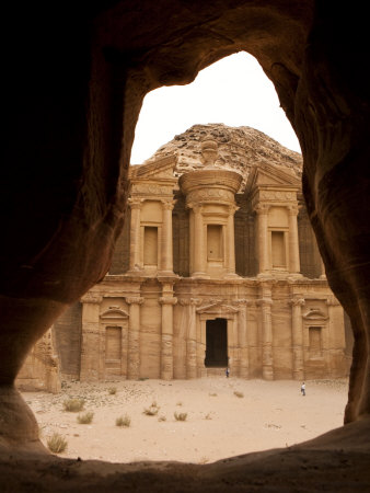 View Of The Monastary In Petra From A Cave by Taylor S. Kennedy Pricing Limited Edition Print image