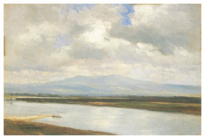 Taunus Mountains And River Main by Eugen Bracht Pricing Limited Edition Print image