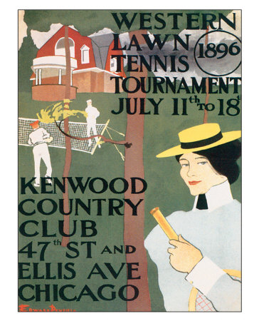 Western Lawn Tennis Tournament by Edward Penfield Pricing Limited Edition Print image