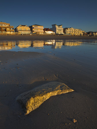 Multi-Million Pound Houses Glow In The Morning Sunshine At Sandbanks, Dorset, England, Uk by Adam Burton Pricing Limited Edition Print image