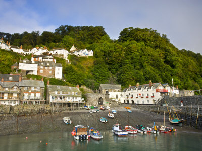 Clovelly Village And Harbour, Devon, England, United Kingdom, Europe by Adam Burton Pricing Limited Edition Print image