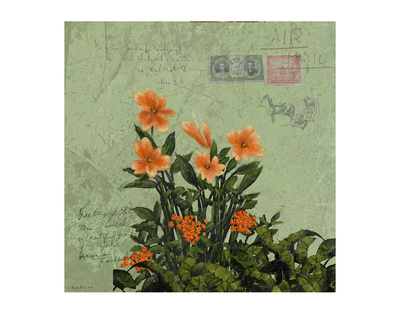 Orange Flowers by Kurt Novak Pricing Limited Edition Print image