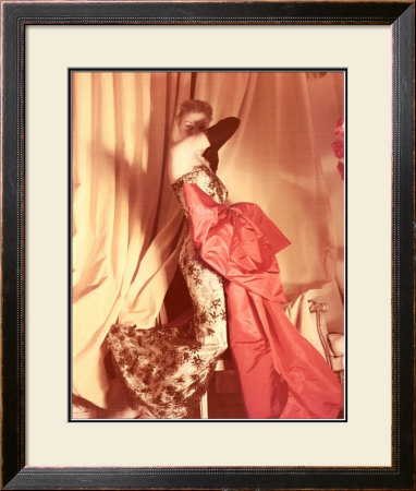 Balenciaga Dress, Regine, Vogue, 1950 by Norman Parkinson Pricing Limited Edition Print image