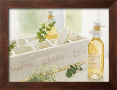 Wine Bottles With Box by David Col Pricing Limited Edition Print image