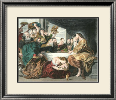 Mary Anointing Jesus Feet by Peter Paul Rubens Pricing Limited Edition Print image