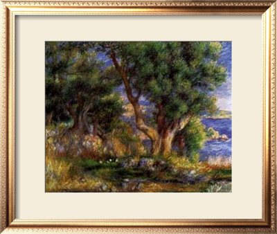 Landscape On The Coast Near Menton by Pierre-Auguste Renoir Pricing Limited Edition Print image