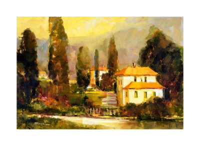 Tuscan Villa by Ted Goerschner Pricing Limited Edition Print image
