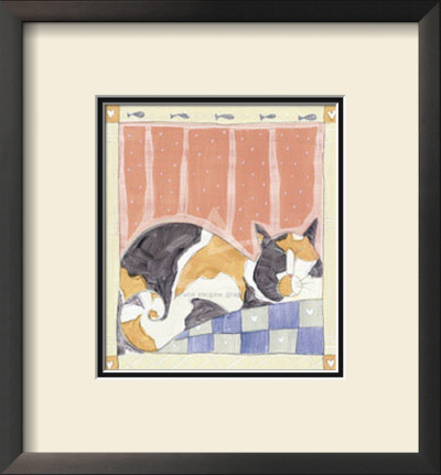 One Sleeping Cat by Heather Ramsey Pricing Limited Edition Print image