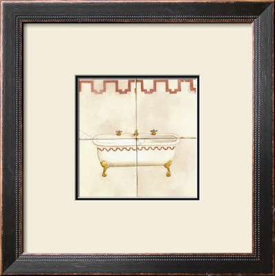 Bathtub With Red Design by Marie Perpinan Pricing Limited Edition Print image