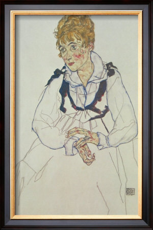 The Artist's Wife, 1917 by Egon Schiele Pricing Limited Edition Print image
