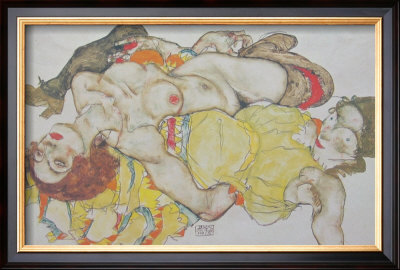 Two Models Reclining by Egon Schiele Pricing Limited Edition Print image