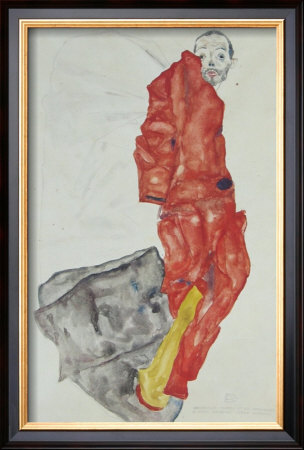 Self-Portrait As Prisoner, 1912 by Egon Schiele Pricing Limited Edition Print image