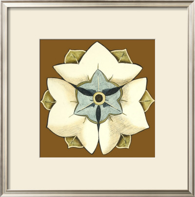 Floral Mandala On Caramel Iii by Erica J. Vess Pricing Limited Edition Print image