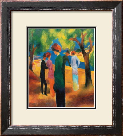 Dame In Gruner Jacke, C.1913 by Auguste Macke Pricing Limited Edition Print image