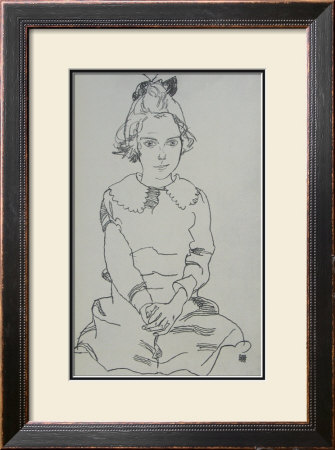 Portrait Of A Maria Steiner, 1918 by Egon Schiele Pricing Limited Edition Print image