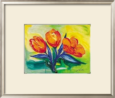 Orange Tulips by Alfred Gockel Pricing Limited Edition Print image