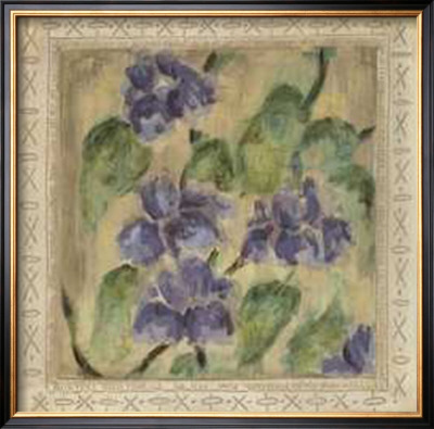 Purple Floral Tapestry by Tina Pricing Limited Edition Print image