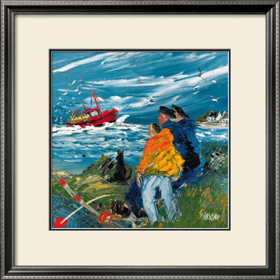 Coming Back From Fishing by Christian Sanseau Pricing Limited Edition Print image