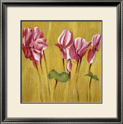 Pink Cyclamens by Teo Malinverni Pricing Limited Edition Print image