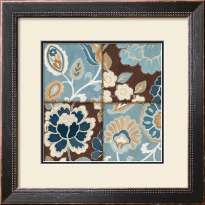 Patchwork Motif Blue I by Alain Pelletier Pricing Limited Edition Print image