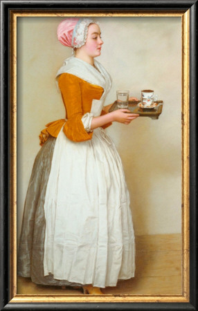 The Chocolate Girl, 1744-45 by Jean-Etienne Liotard Pricing Limited Edition Print image