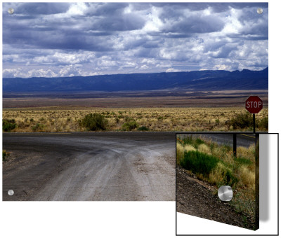 A Fork In The Road With Stop Sign by D.J. Pricing Limited Edition Print image