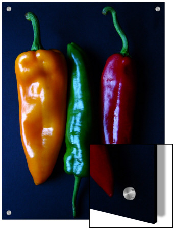 Peppers, Yellow, Green And Red, Side By Side by I.W. Pricing Limited Edition Print image