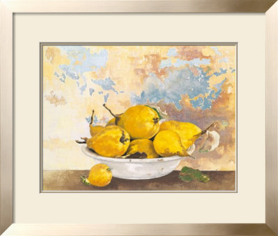 Plate With Pears by Caroline Caron Pricing Limited Edition Print image