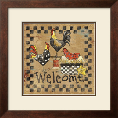 Welcome Roosters by Tara Reed Pricing Limited Edition Print image