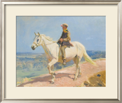 Shrimp On A White Welsh Pony by Sir Alfred Munnings Pricing Limited Edition Print image