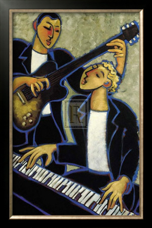 Piano And Guitar by Marsha Hammel Pricing Limited Edition Print image