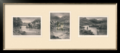 The Elusive Salmon Triptych by Douglas Adams Pricing Limited Edition Print image